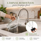 Liquidificador Multiuso Lumax Pro™ Com 2 Jarras de Vidro + BRINDE Porta Tempero Vertical 16 Potes - COMPRE 1 LEVE 2