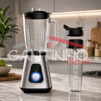 Liquidificador Multiuso Lumax Pro™ Com 2 Jarras de Vidro + BRINDE Porta Tempero Vertical 16 Potes - COMPRE 1 LEVE 2